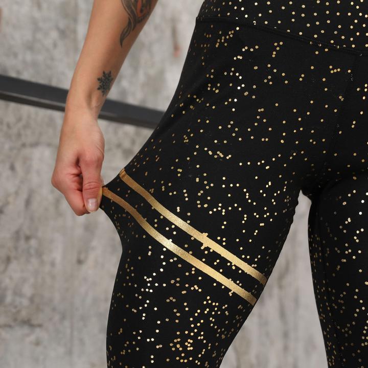 High Waisted Glittered Push Up Workout Leggings - iBay Direct