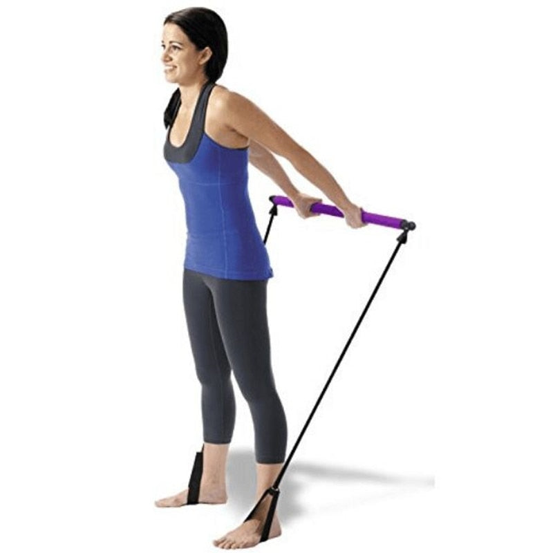 Yoga Spring Exerciser Gym Stick Elastic Rope – iBay Direct