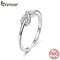 Silver Infinity Diamond Ring - iBay Direct