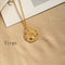 Gold Coin Disk Pendant Zodiac Necklace for Men Women - iBay Direct