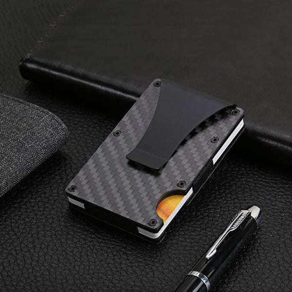 Portable ID Cardholder Clip Porte Carte Travel Metal Case - iBay Direct