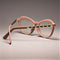Sexy Cat Eye Ladies Khaki Square Glasses - iBay Direct