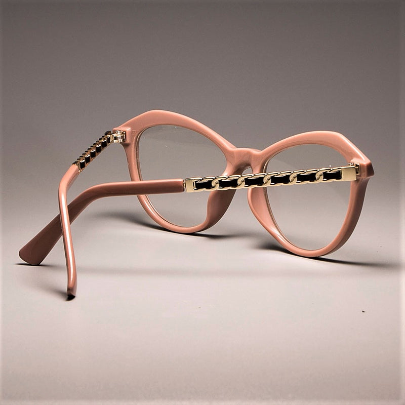 Sexy Cat Eye Ladies Khaki Square Glasses - iBay Direct