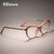 Sexy Cat Eye Ladies Khaki Square Glasses - iBay Direct