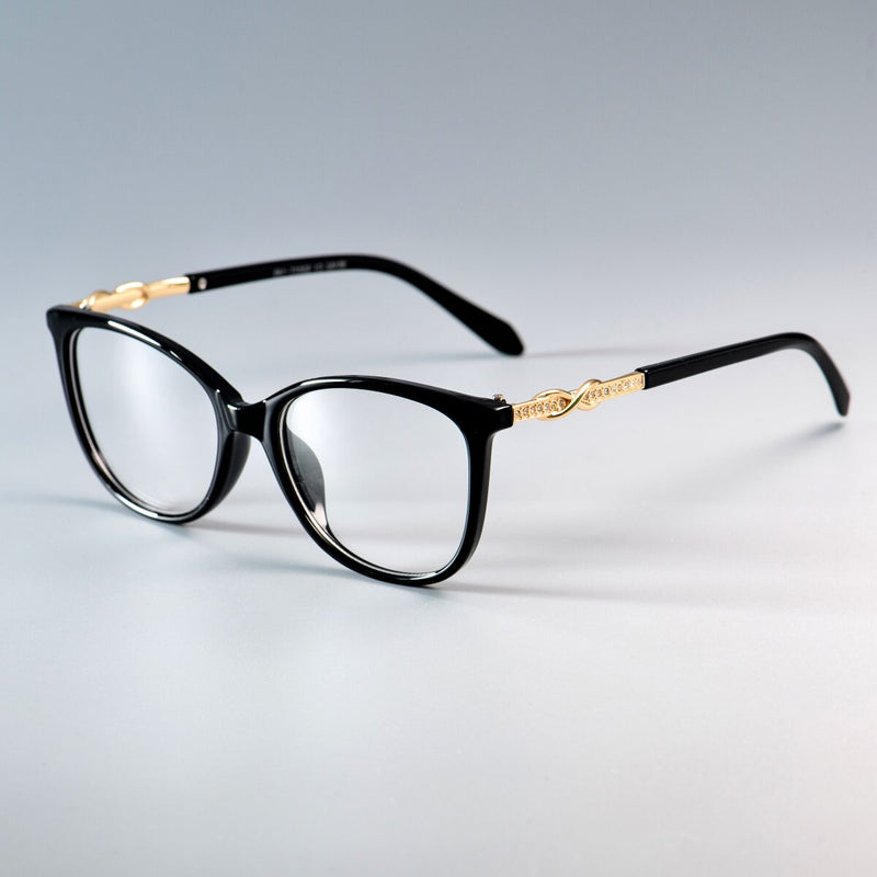 Sexy Cat Eye Ladies Khaki Square Glasses - iBay Direct