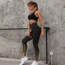 High Waisted Glittered Push Up Workout Leggings - iBay Direct