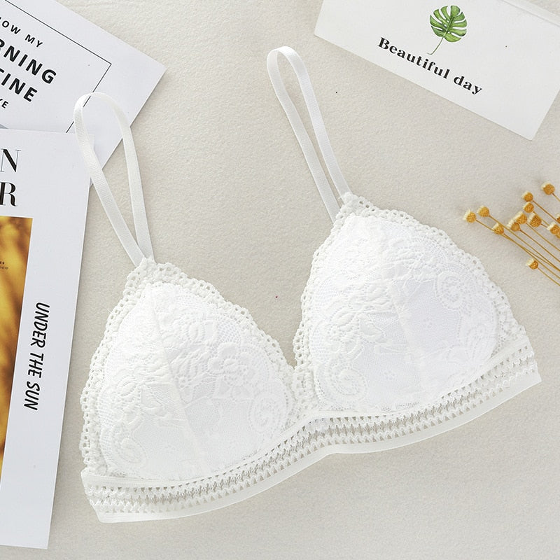 Sexy Deep V Lace Bra Wireless - iBay Direct