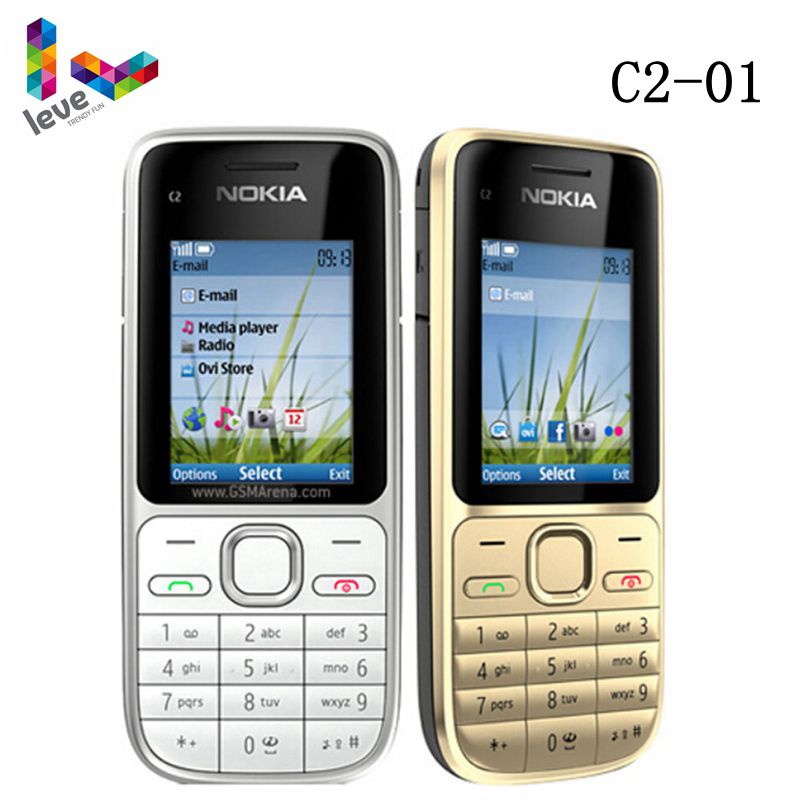 Original Nokia C2 C2-01 Unlocked GSM Mobile Phone English&Arabic&Hebrew&Russian Keyboard Used Cellphones - iBay Direct