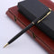 MATTE BLACK piece metal classical golden student Ballpoint Pen - iBay Direct