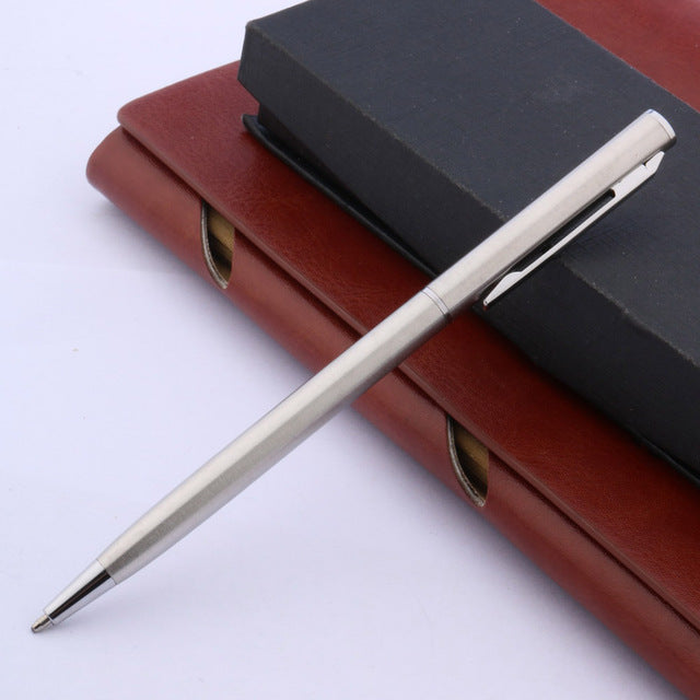 MATTE BLACK piece metal classical golden student Ballpoint Pen - iBay Direct
