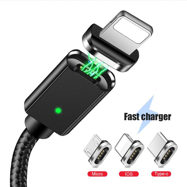Magnetic USB Cable For iPhone Samsung S10 Type C Magnet Charger Data Charging Charge Micro USB Cable Mobile Phone Cables - iBay Direct