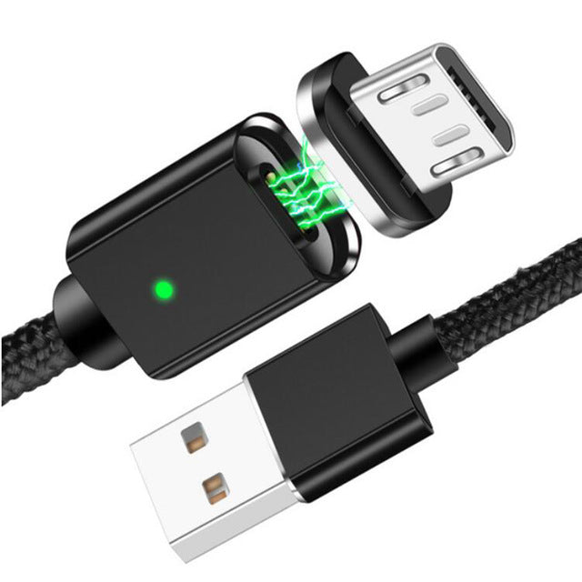 Magnetic USB Cable For iPhone Samsung S10 Type C Magnet Charger Data Charging Charge Micro USB Cable Mobile Phone Cables - iBay Direct