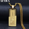 Religious Muslim Ali Stainless Steel Necklace Men Golod Color Islam Long Necklace. - iBay Direct