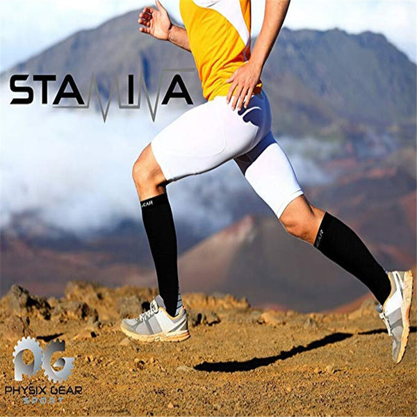 sports compression socks (20-30 mmhg) socks best stockings suitable for men's travel breathable stockings for enhanced endurance - iBay Direct