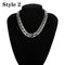 Punk Miami Cuban Choker Necklace Collar Statement Hip Hop Big Chunky Aluminum Gold Color Thick Chain Necklace Women Jewelry - iBay Direct