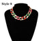 Punk Miami Cuban Choker Necklace Collar Statement Hip Hop Big Chunky Aluminum Gold Color Thick Chain Necklace Women Jewelry - iBay Direct