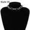 Punk Miami Cuban Choker Necklace Collar Statement Hip Hop Big Chunky Aluminum Gold Color Thick Chain Necklace Women Jewelry - iBay Direct