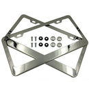 Fashion Wear-resistant High-quality Durable Stainless Steel Metal License Plate Frame. - iBay Direct