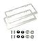 Fashion Wear-resistant High-quality Durable Stainless Steel Metal License Plate Frame. - iBay Direct