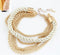 Free Shipping Fashion Multilayer Charm Bracelet Exaggerated Gold Chain Bracelet Femme High Quality Of Handwoven Rope Jewelry - iBay Direct