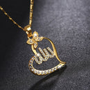 SONYA Arabic Women Gold-color Muslim Islamic God Allah Charm Pendant Necklace Jewelry. - iBay Direct