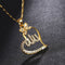 SONYA Arabic Women Gold-color Muslim Islamic God Allah Charm Pendant Necklace Jewelry. - iBay Direct