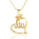 SONYA Arabic Women Gold-color Muslim Islamic God Allah Charm Pendant Necklace Jewelry. - iBay Direct