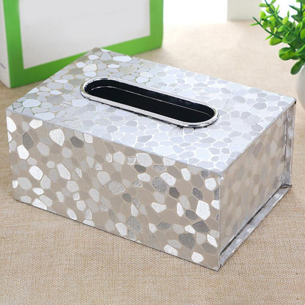 Paper Rack Elegant Car Fashion Home Rectangular PU Leather Shaped Tissue Box Container Towel Napkin Tissue Holder - iBay Direct