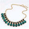 IPARAM 2019 new fashion jewelry green crystal necklace and pendant fashion high fashion necklace - iBay Direct