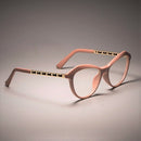 Sexy Cat Eye Ladies Khaki Square Glasses - iBay Direct